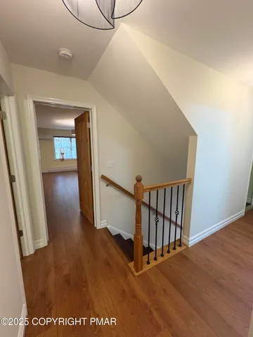 a view interior of a house with wooden floor