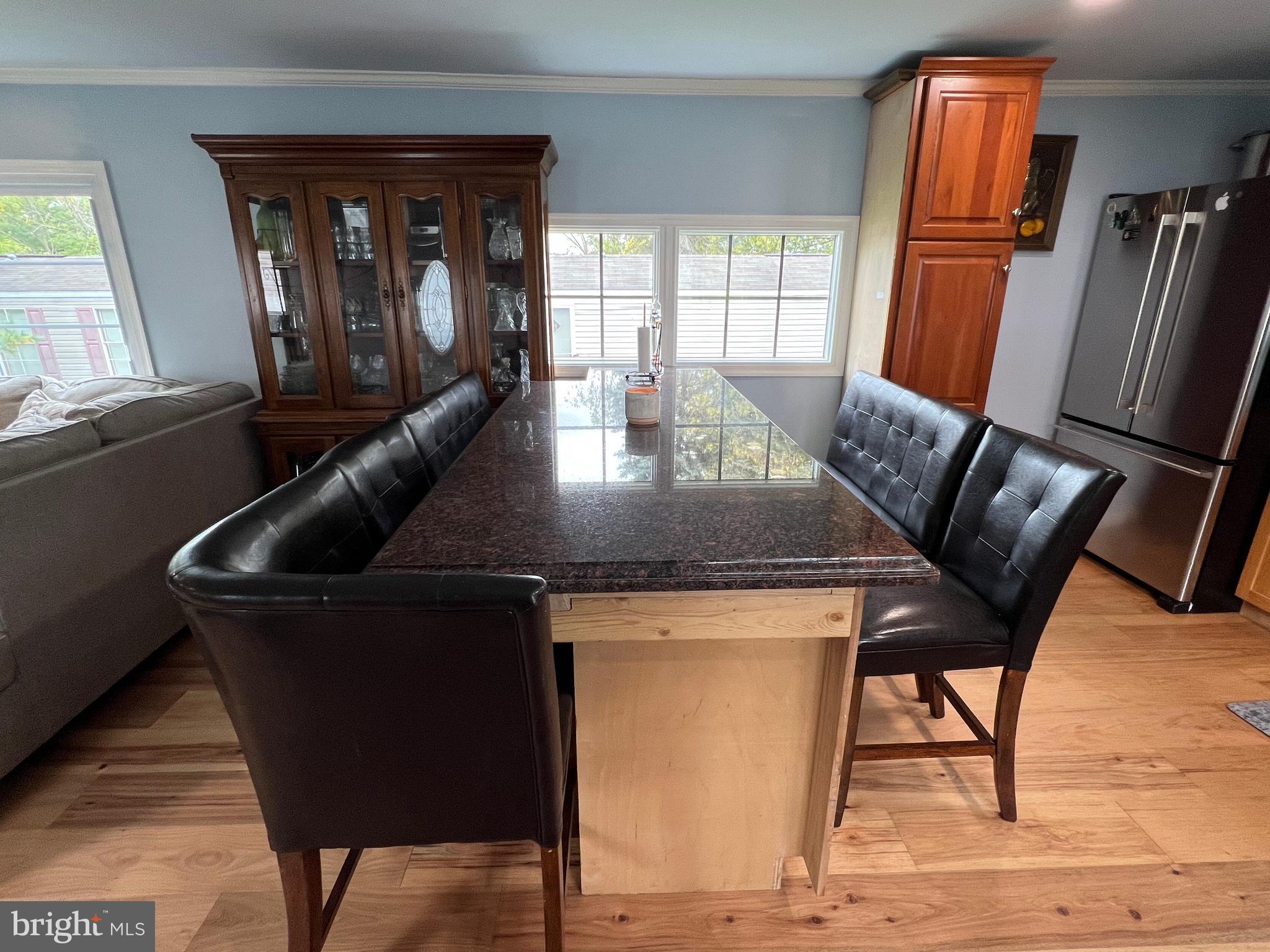 4328 Ridge Road, Unit 13 Mount Airy, MD 21771 - Photo 12 of 35 Custom Dining Table Island w/ Storage Cabinets