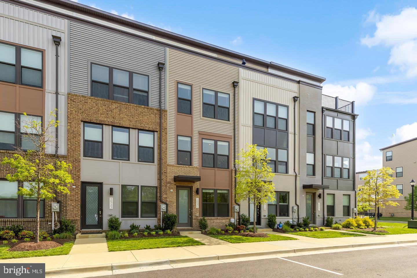 a view of a building with a street