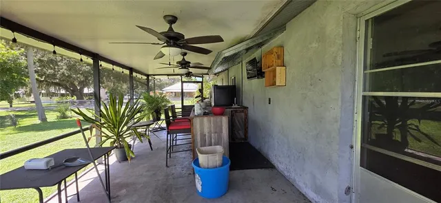 a view of a storage room