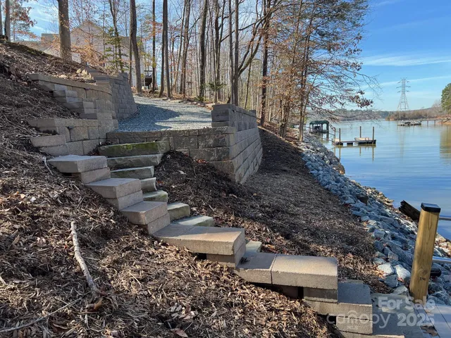 a view of a patio with wooden floor