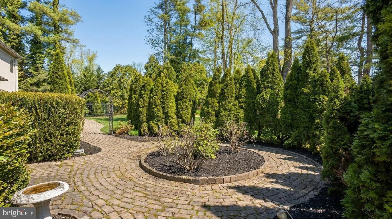 621 Great Springs Road Bryn Mawr, PA 19010 - Photo 96 of 102 Serene garden path through lush greenery.