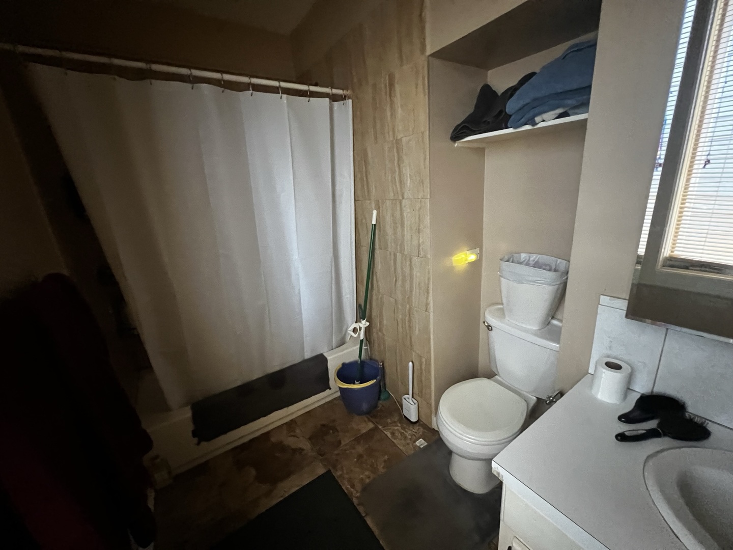 1511 Greenleaf Street Evanston, IL 60202 - Photo 7 of 37 a bathroom with a sink toilet and shower
