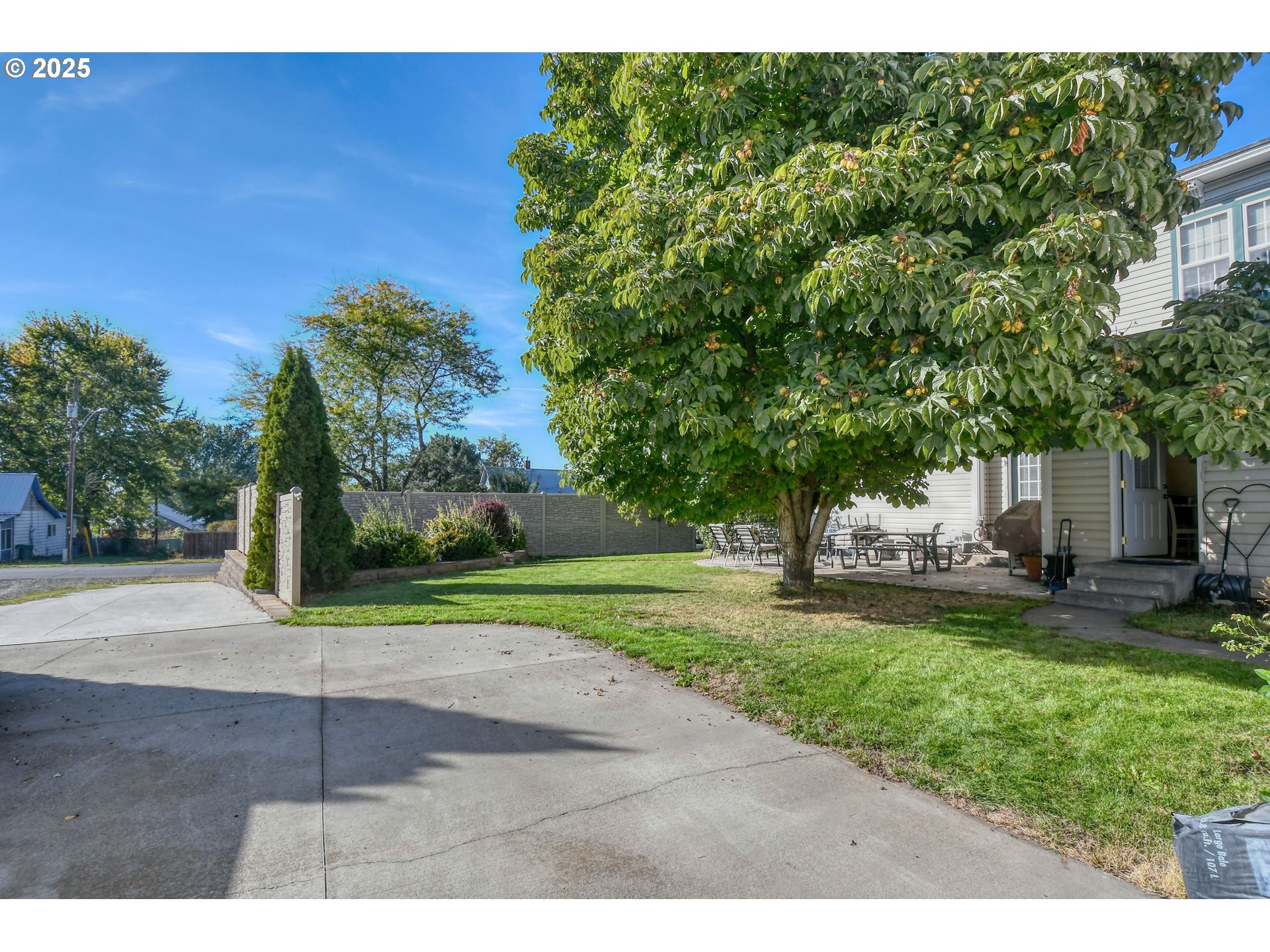 310 East Washington Street Athena, OR 97813 - Photo 36 of 45 a backyard of a house with table and chairs