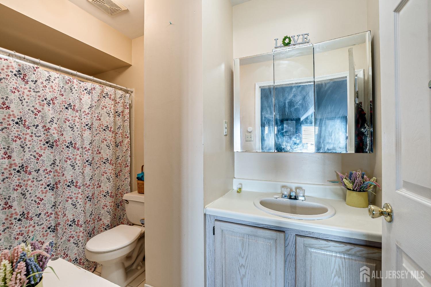 409 North Lafayette Road, Unit 409 Metuchen, NJ 08840 - Photo 19 of 24 a bathroom with a sink toilet and mirror