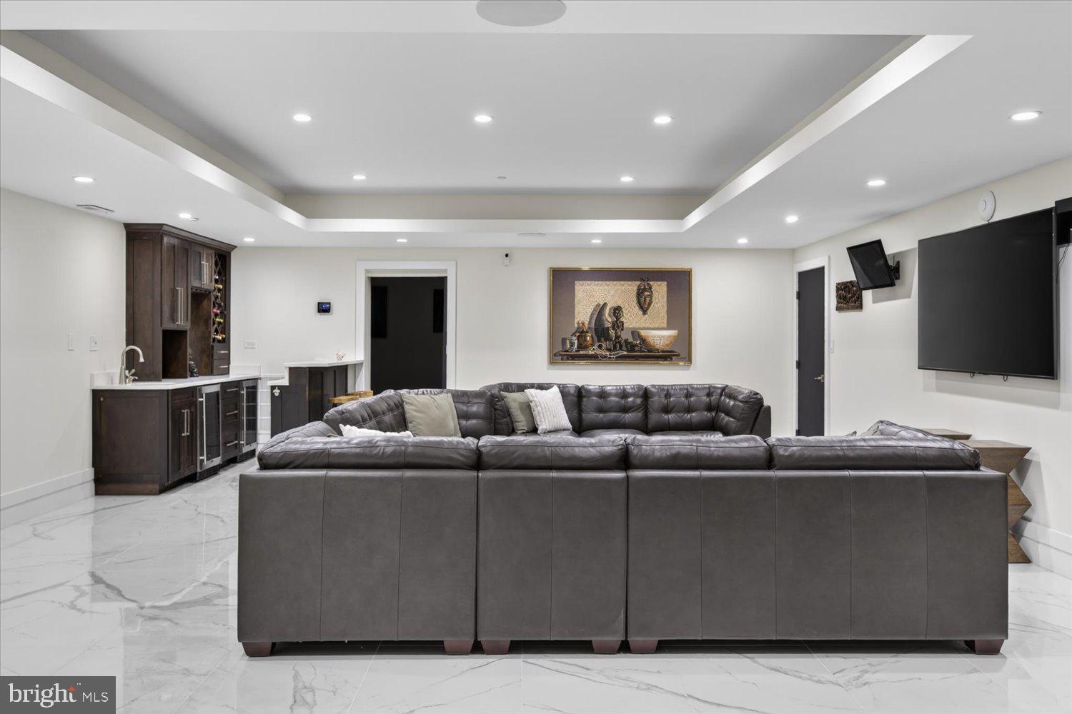 3017 Gates Road Northwest Washington, DC 20008 - Photo 75 of 95 Lower level family room looking to theatre