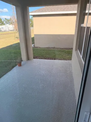 a view of an outdoor space and balcony