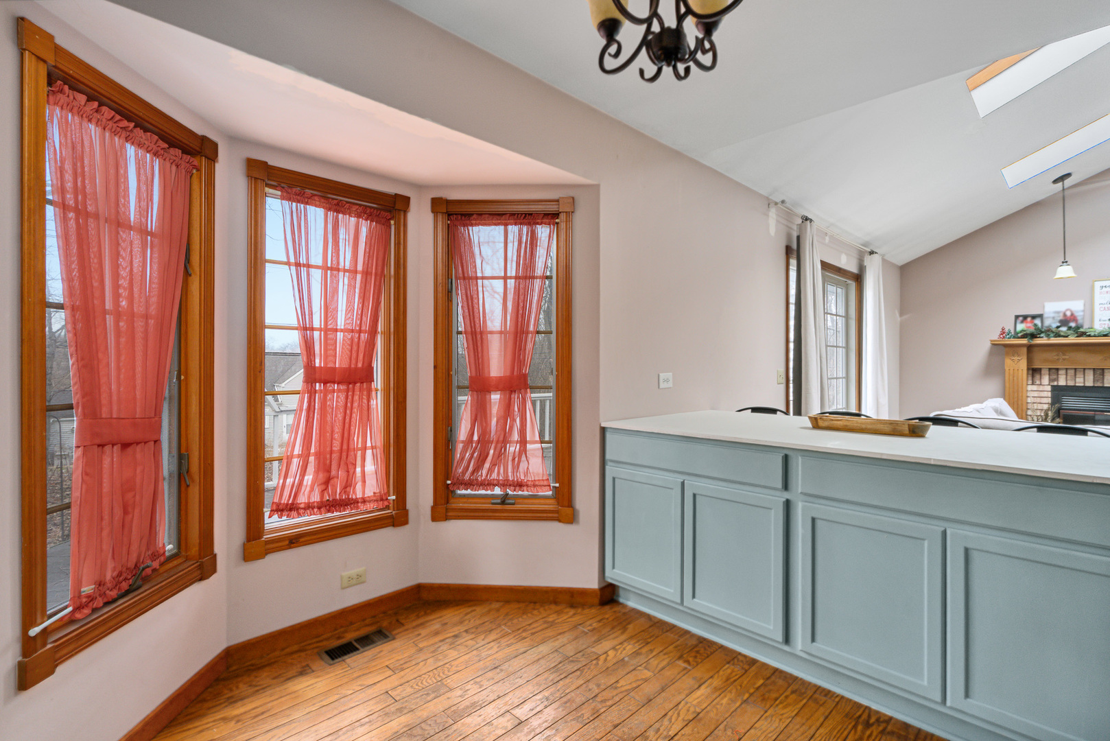 621 Huntley Terrace Crete, IL 60417 - Photo 12 of 31 a view of kitchen with wooden floor and fan
