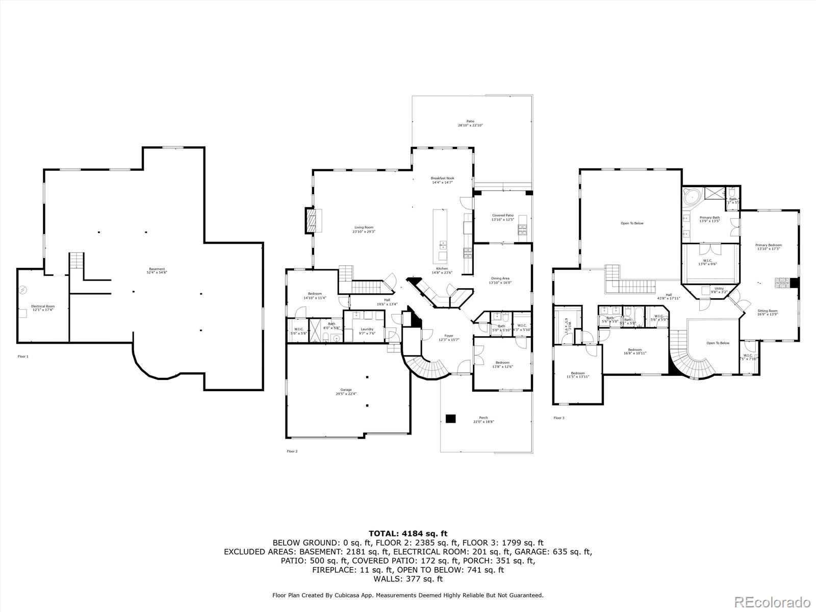 10703 Braesheather Court Highlands Ranch, CO 80126 - Photo 48 of 48 a picture of a floor plan