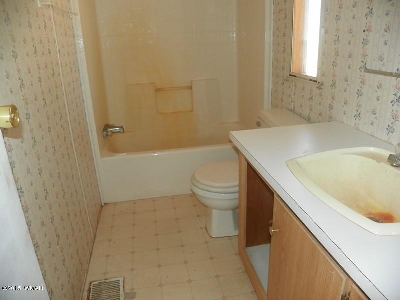 4452 East Pinto Road Snowflake, AZ 85937 - Photo 3 of 21 a bathroom with a sink a toilet and bathtub