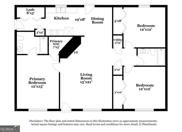 $1,700 | 8043 Trinity Park Drive, Riverdale, GA 30296