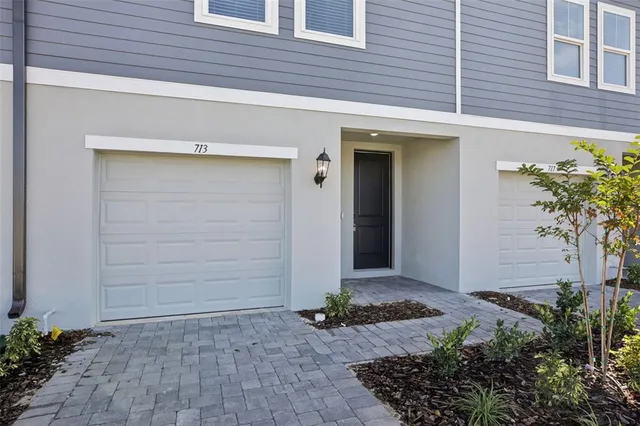 a front view of a house