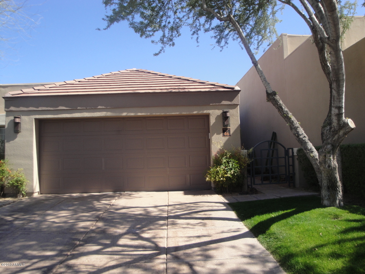 7740 East Gainey Ranch Road, Unit 46 Scottsdale, AZ 85258 - Photo 5 of 21 FRONT ELEVATION
