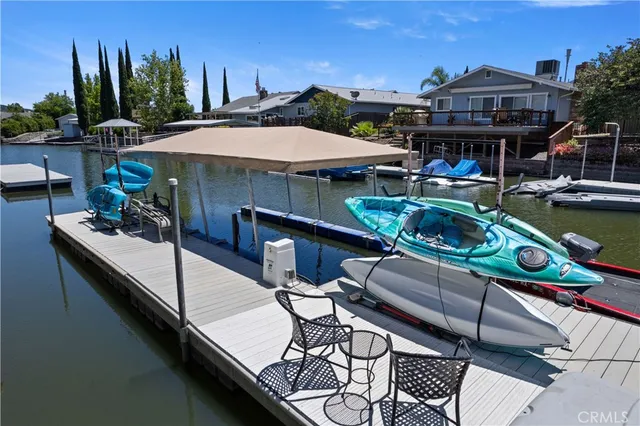 a view of a terrace with a garden