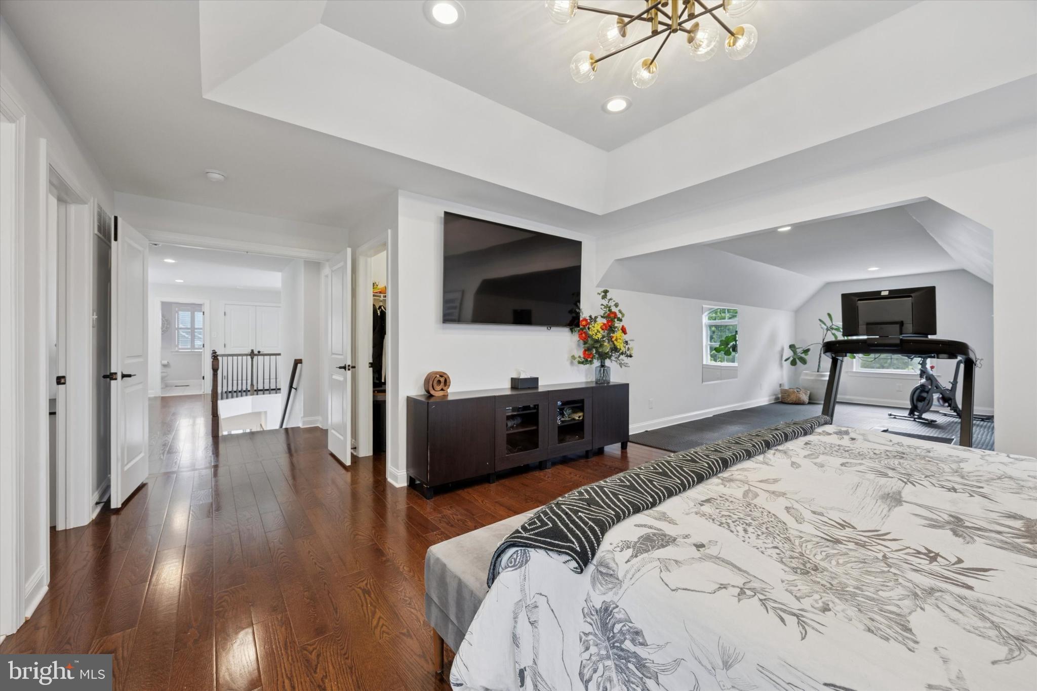 1444 Telegraph Road West Chester, PA 19380 - Photo 27 of 63 a bedroom with a bed and a flat screen tv