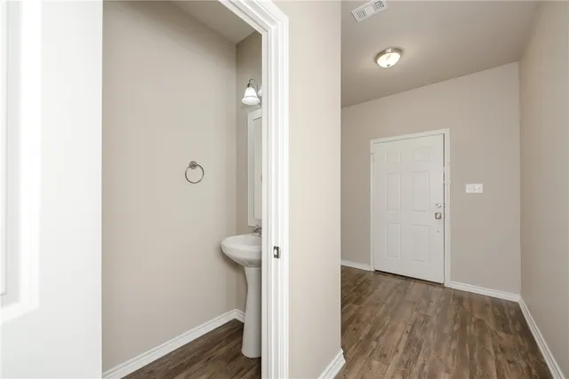 wooden floor in a gallery