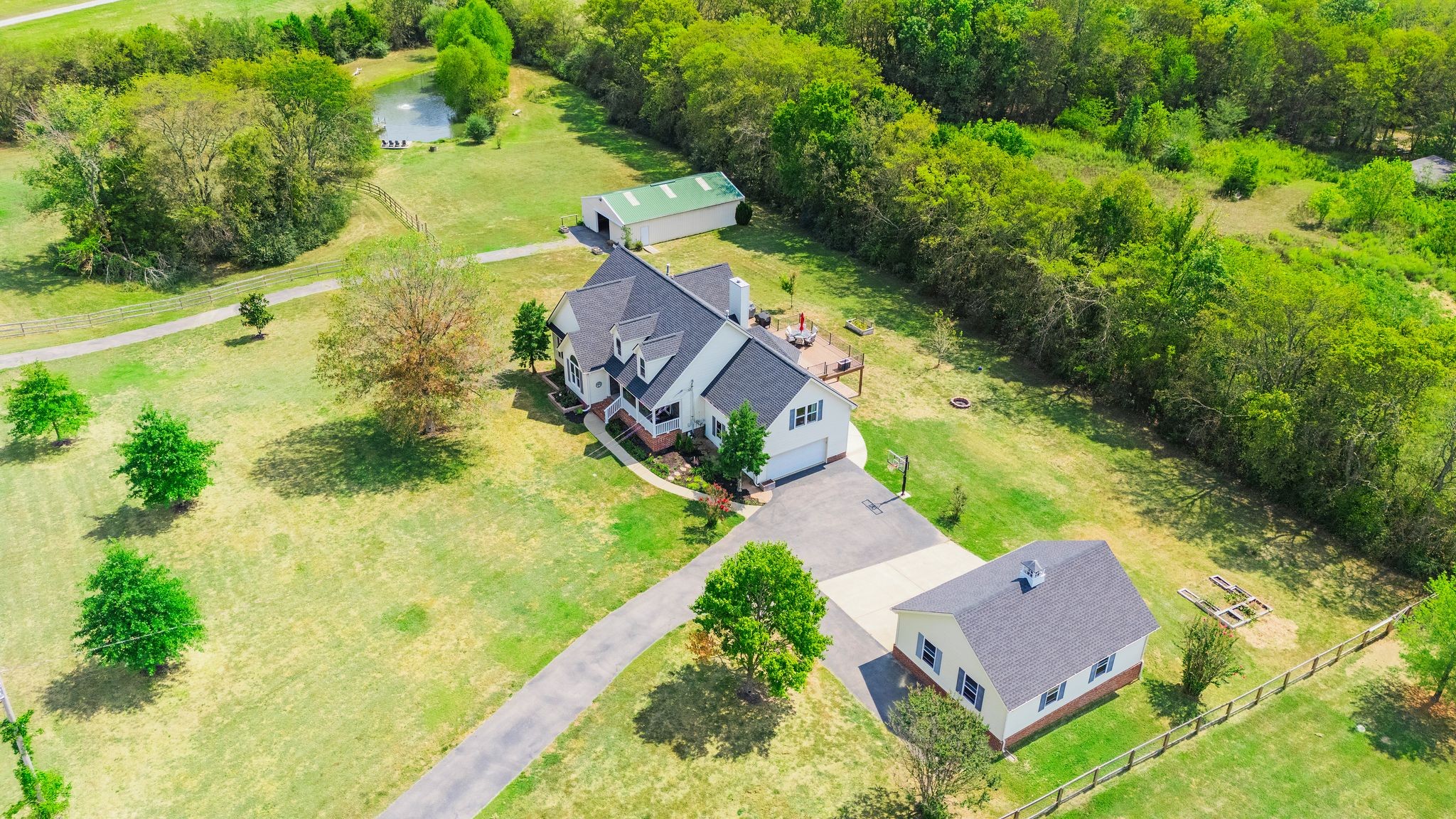 1055 Franklin Road Gallatin, TN 37066 - Photo 3 of 60 an aerial view of residential house with outdoor space and trees all around