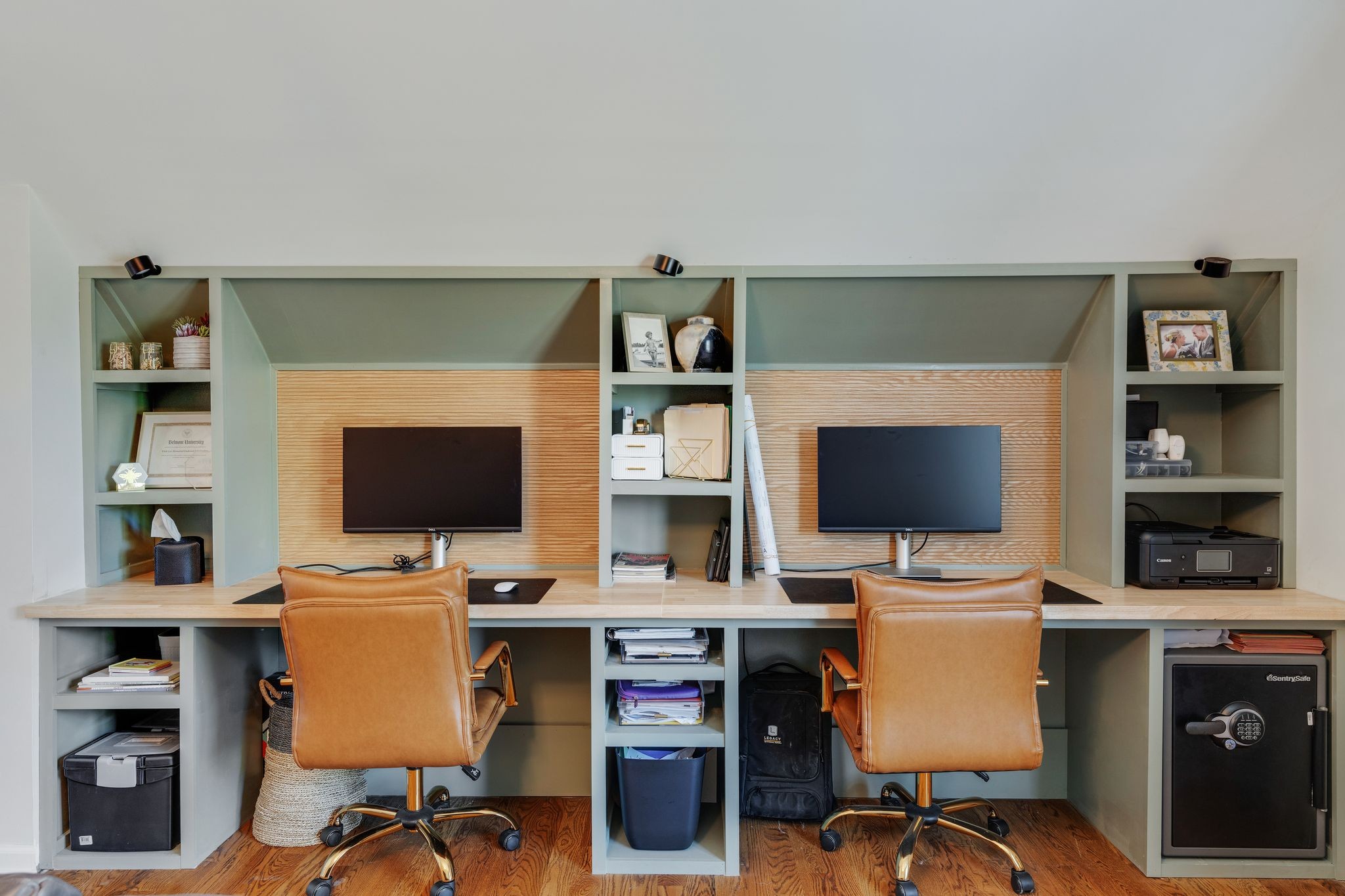1055 Franklin Road Gallatin, TN 37066 - Photo 35 of 60 a view of a workspace with a flat screen tv and a fireplace