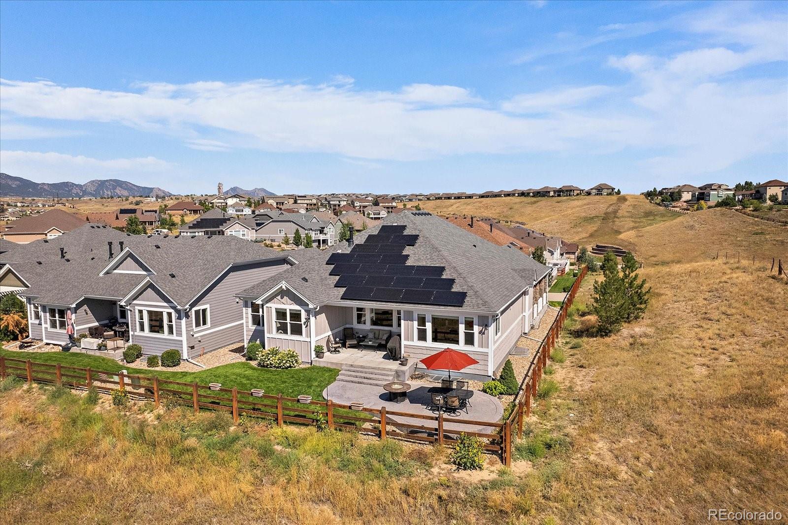 8412 Quaker Circle Arvada, CO 80007 - Photo 41 of 44 an aerial view of a house with a big yard