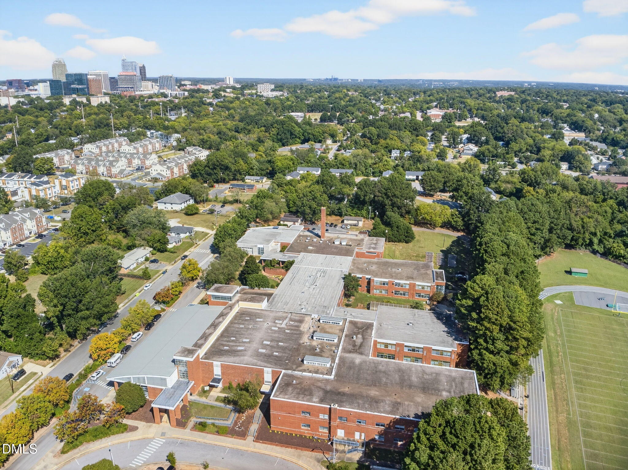 1422 Carnage Drive Raleigh, NC 27610 - Photo 24 of 33 an aerial view of residential houses with city view
