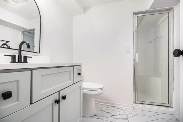 a view of a room with an empty space