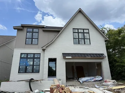 a front view of a house