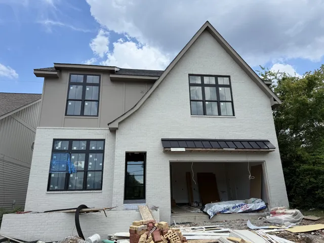 a front view of a house