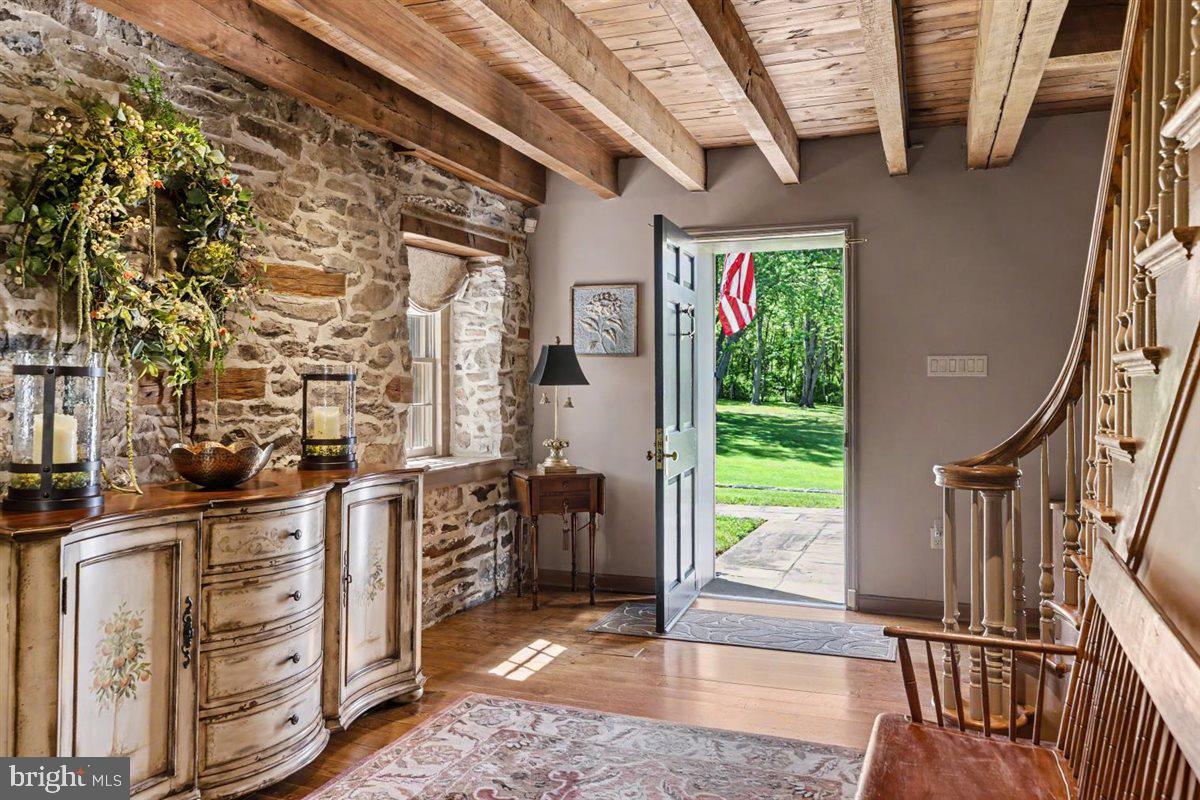 144 Creek Road Chalfont, PA 18914 - Photo 21 of 48 Stone walled entry foyer