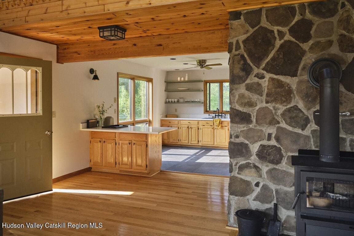 285 Mead Road Fleischmanns, NY 12430 - Photo 16 of 31 14 int kitchen wide woodstove
