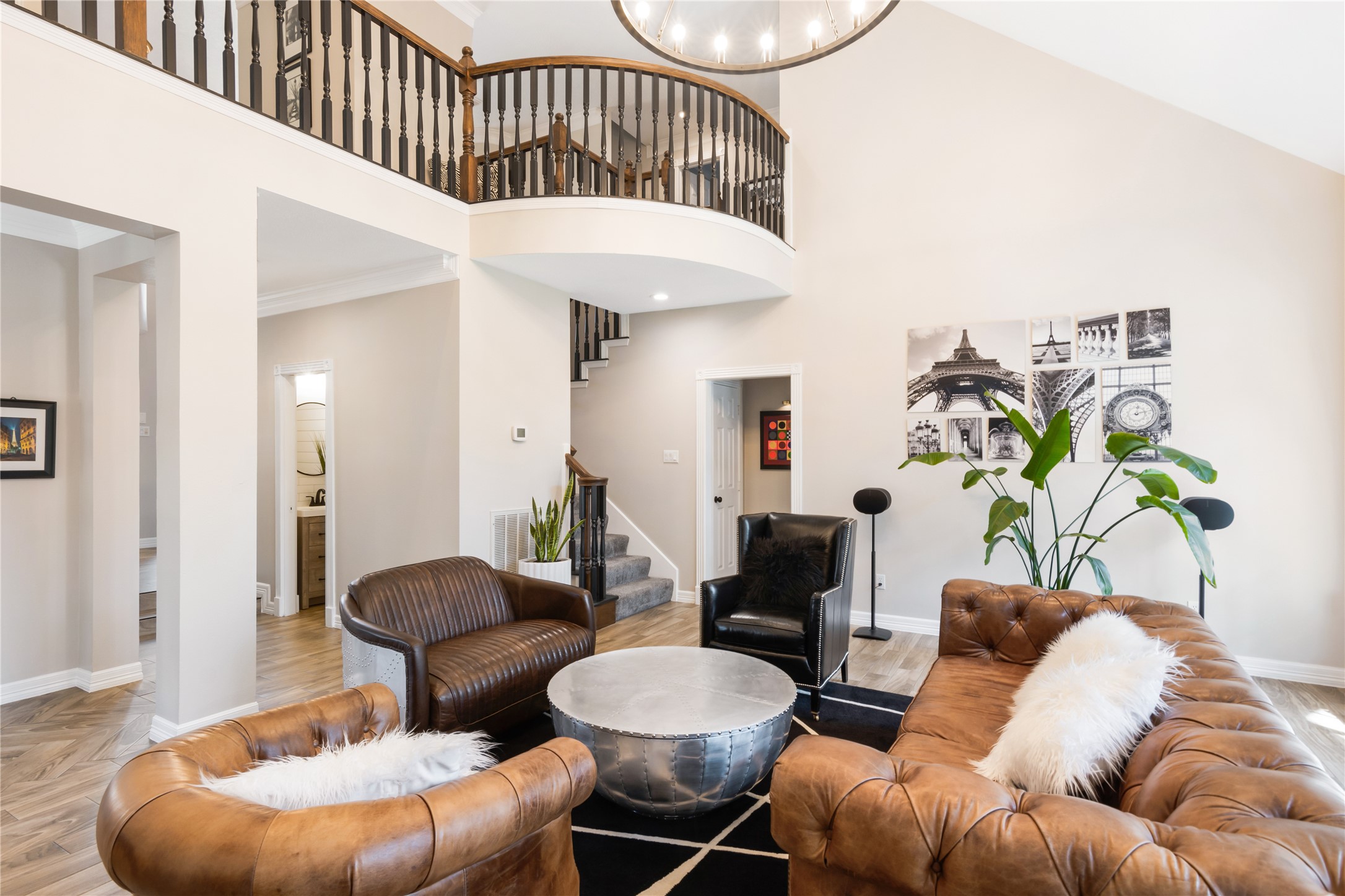 6211 Kingscrest Lane Spring, TX 77389 - Photo 12 of 38 a living room with furniture and a chair