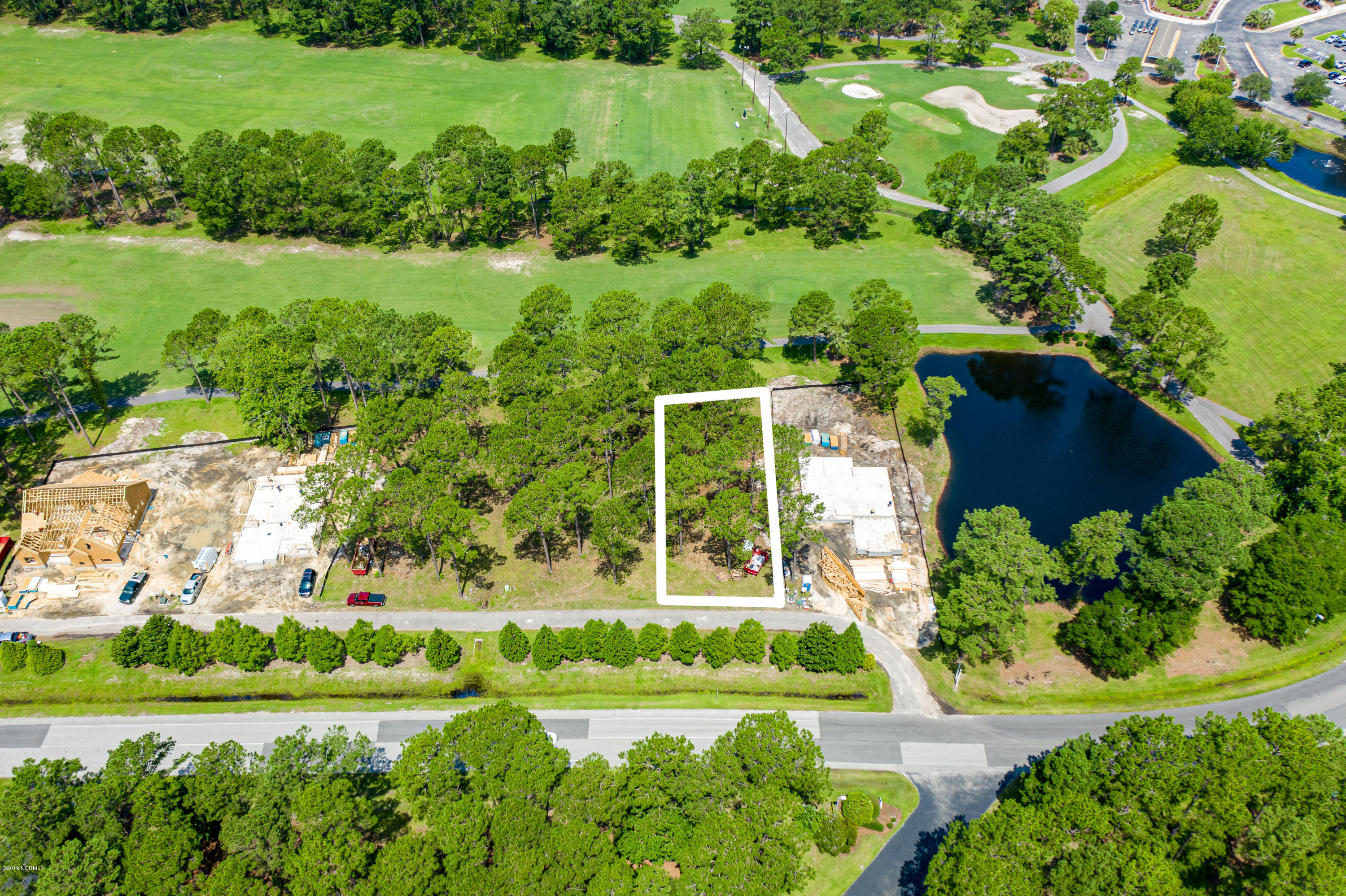117 Clubhouse Road Sunset Beach, NC 28468 - Photo 3 of 20 Aerial Lot View
