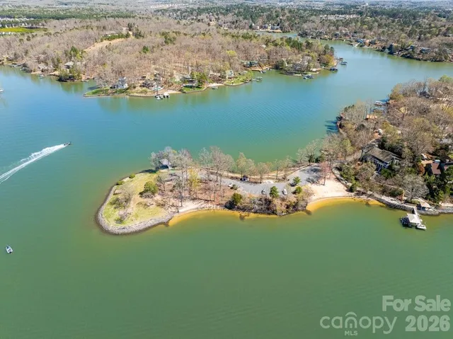 a view of a lake with a mountain
