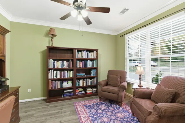 a house view with a garden space