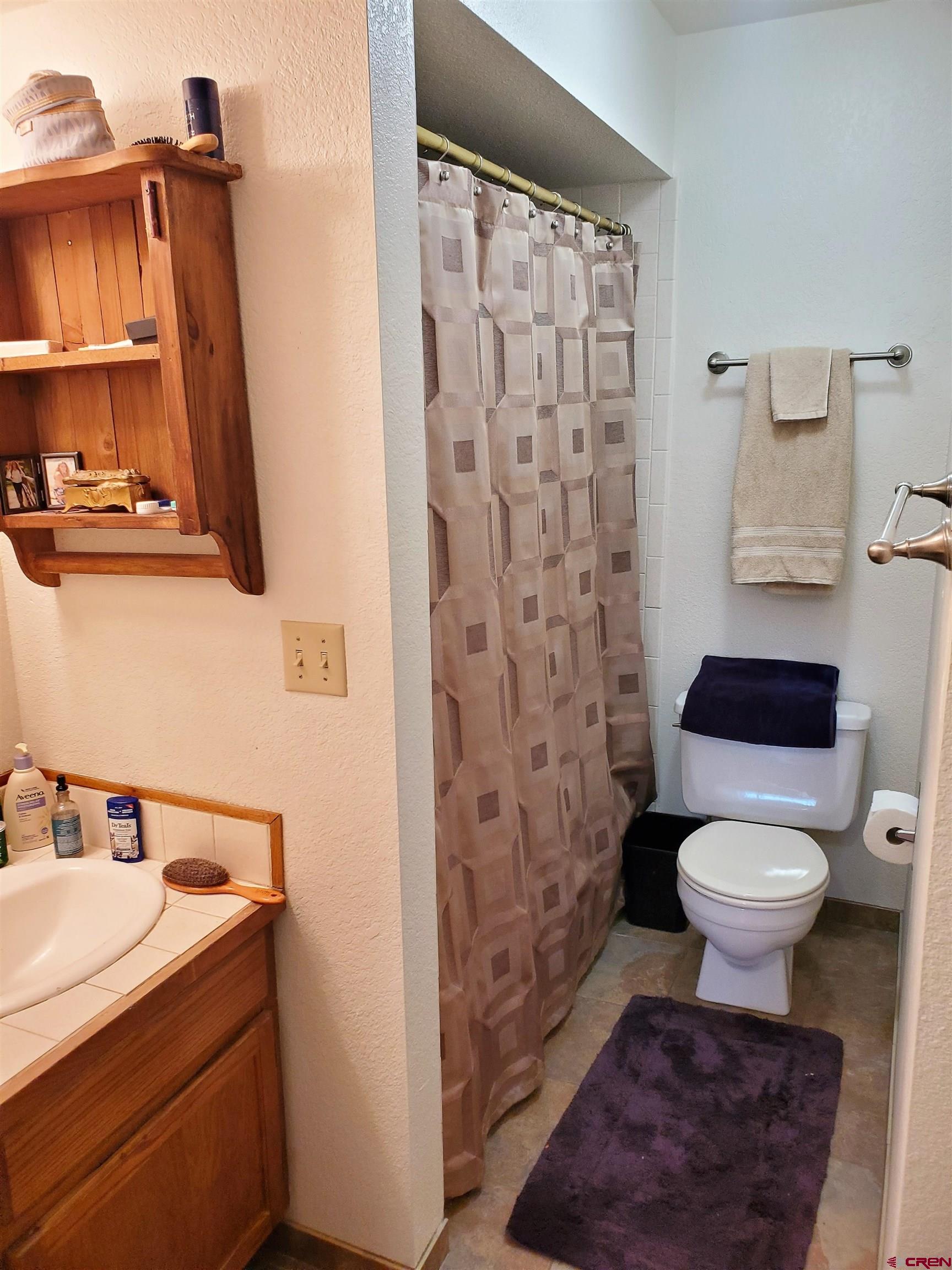 1825 Florida Road, Unit 103 Durango, CO 81301 - Photo 18 of 34 a bathroom with a sink toilet and shower