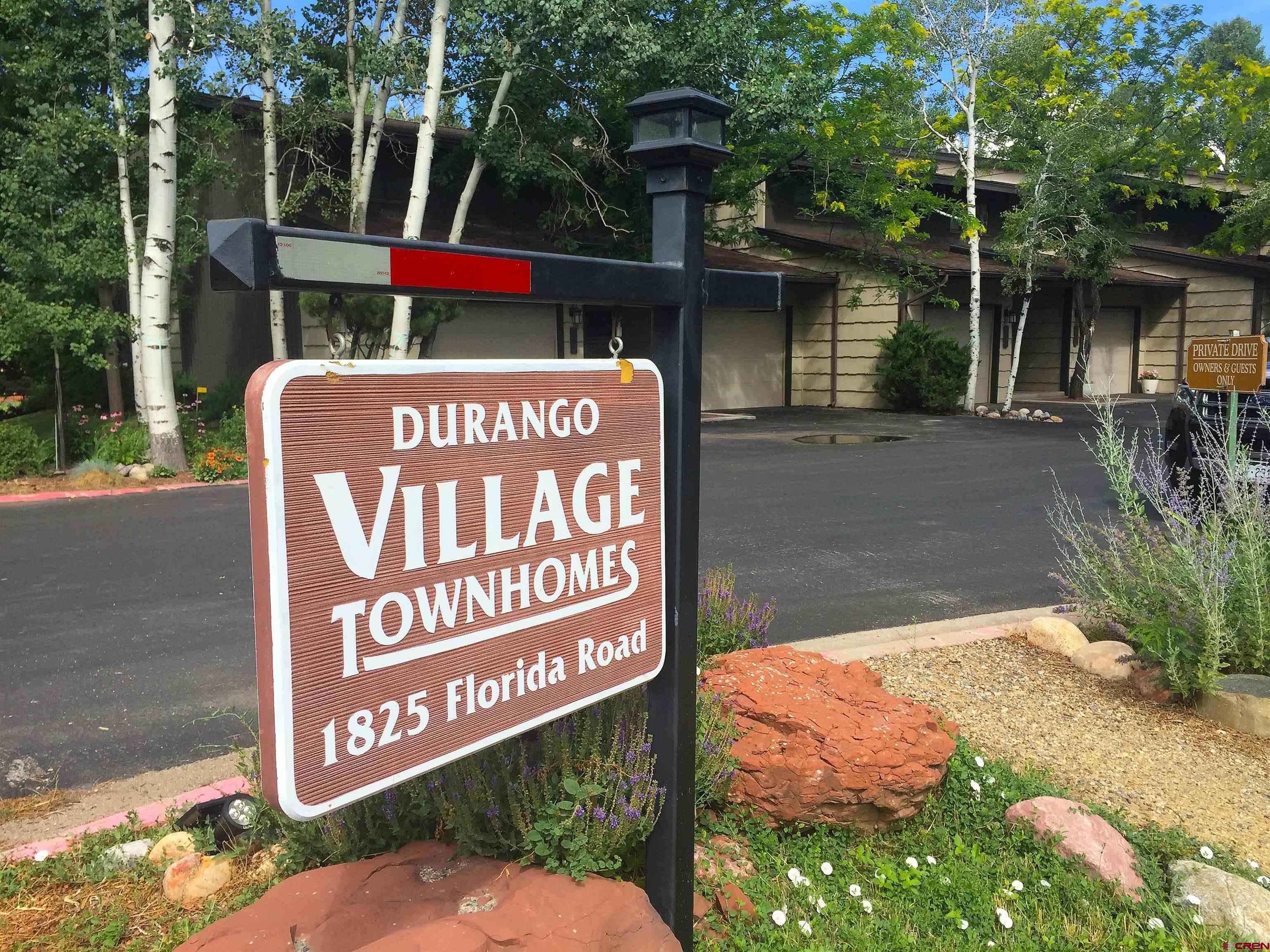 1825 Florida Road, Unit 103 Durango, CO 81301 - Photo 5 of 34 a street sign on a street corner
