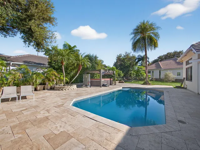 a view of outdoor space yard and swimming pool