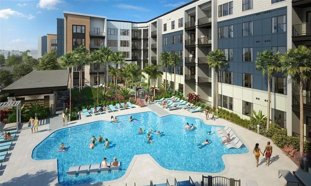 a front view of a house with glass windows and plants