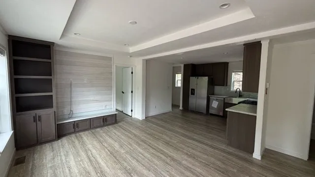 wooden floor in an empty room
