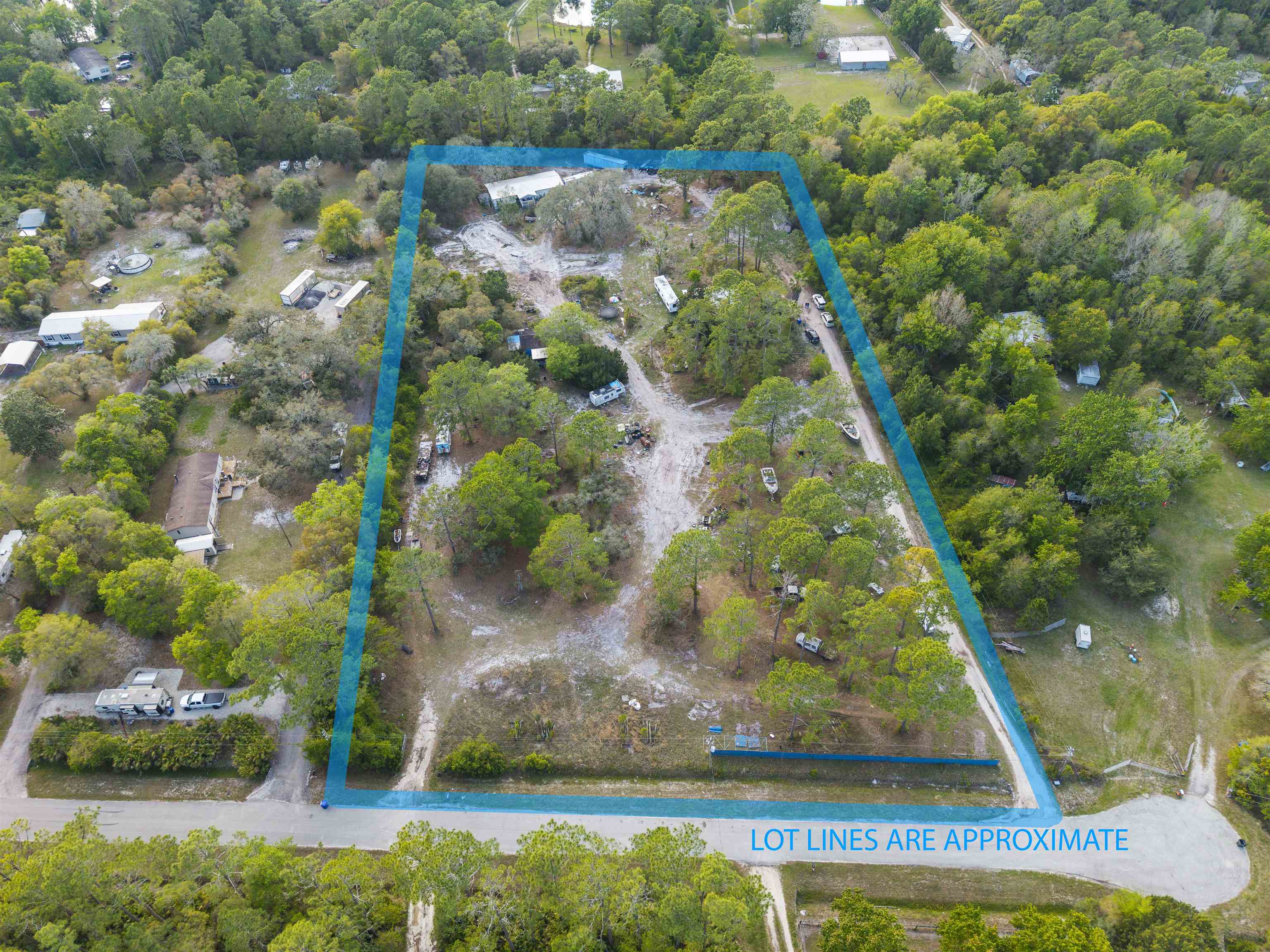 1931 Ryan Road St. Augustine, FL 32092 - Photo 11 of 34 Aerial overview of property's location with property parcel outlined
