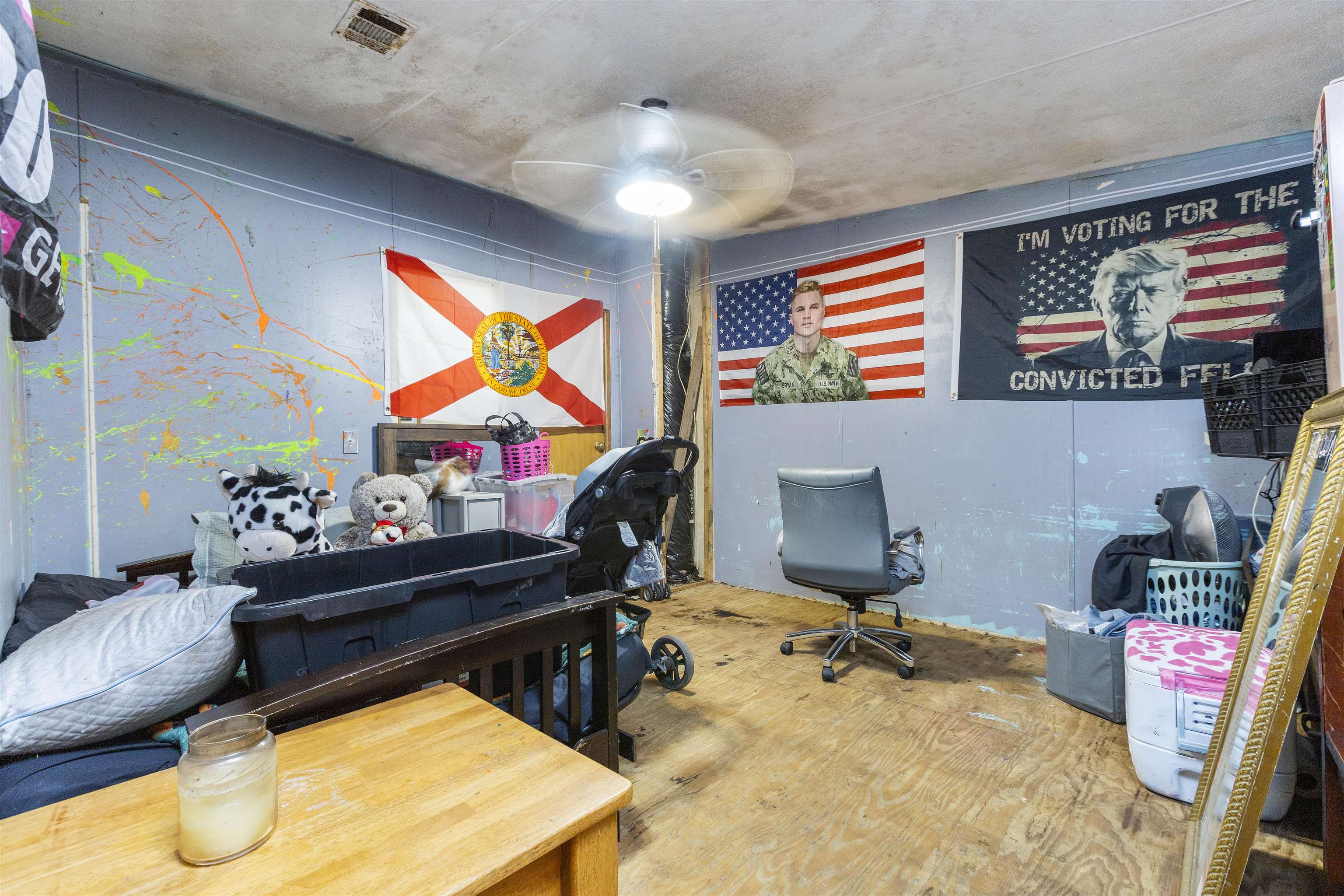 1931 Ryan Road St. Augustine, FL 32092 - Photo 21 of 34 Home office featuring a ceiling fan