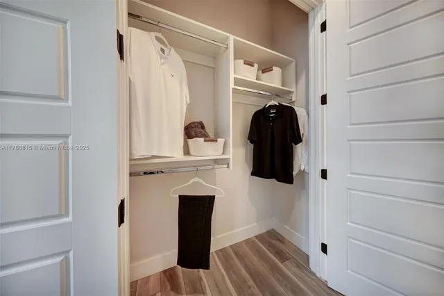 a view of walk in closet