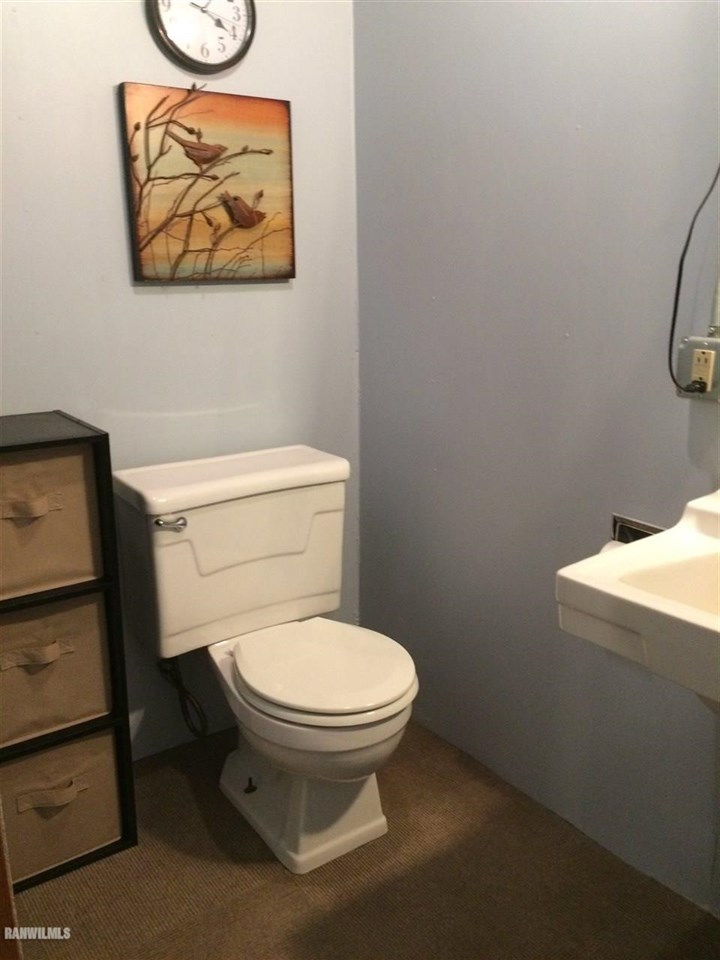 517 South Ridge Street Shannon, IL 61078 - Photo 18 of 21 a white toilet sitting next to a shower