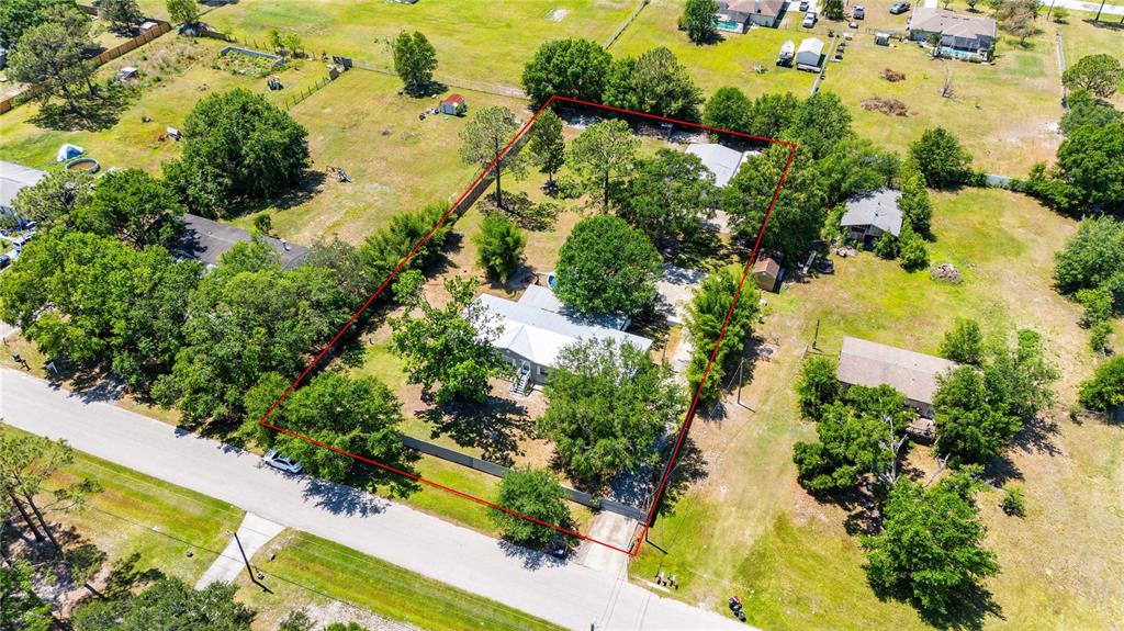 3319 Fox Ridge Boulevard Wesley Chapel, FL 33543 - Photo 47 of 50 an aerial view of residential houses with outdoor space and trees all around