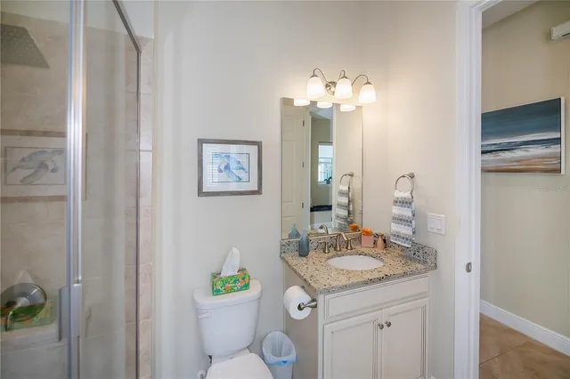 a view of room with air conditioner and closet