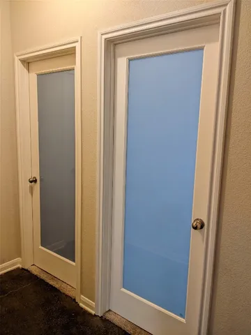 a view of front door