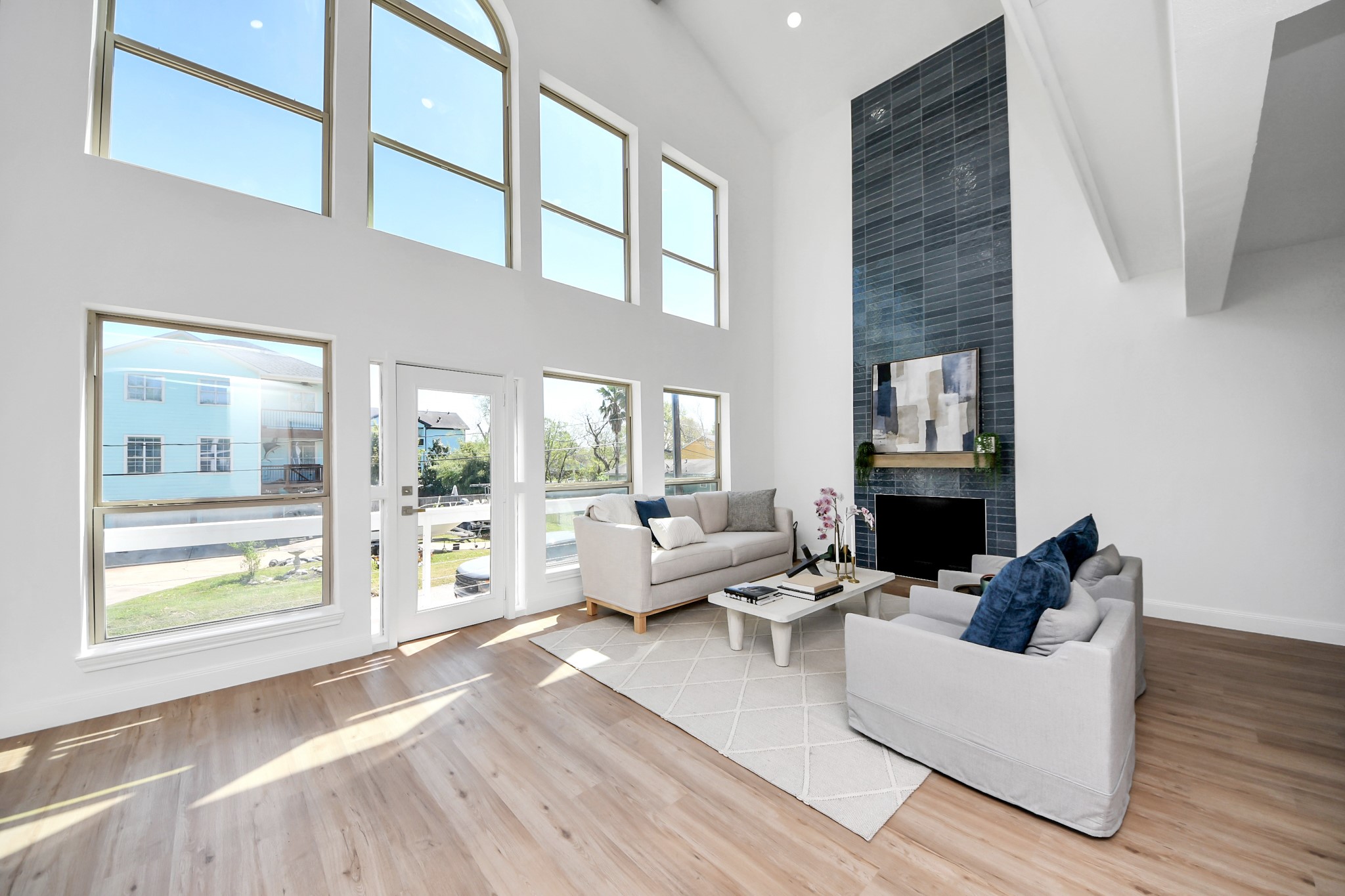 300 Narcissus Road Kemah, TX 77565 - Photo 12 of 47 a living room with furniture and a large window