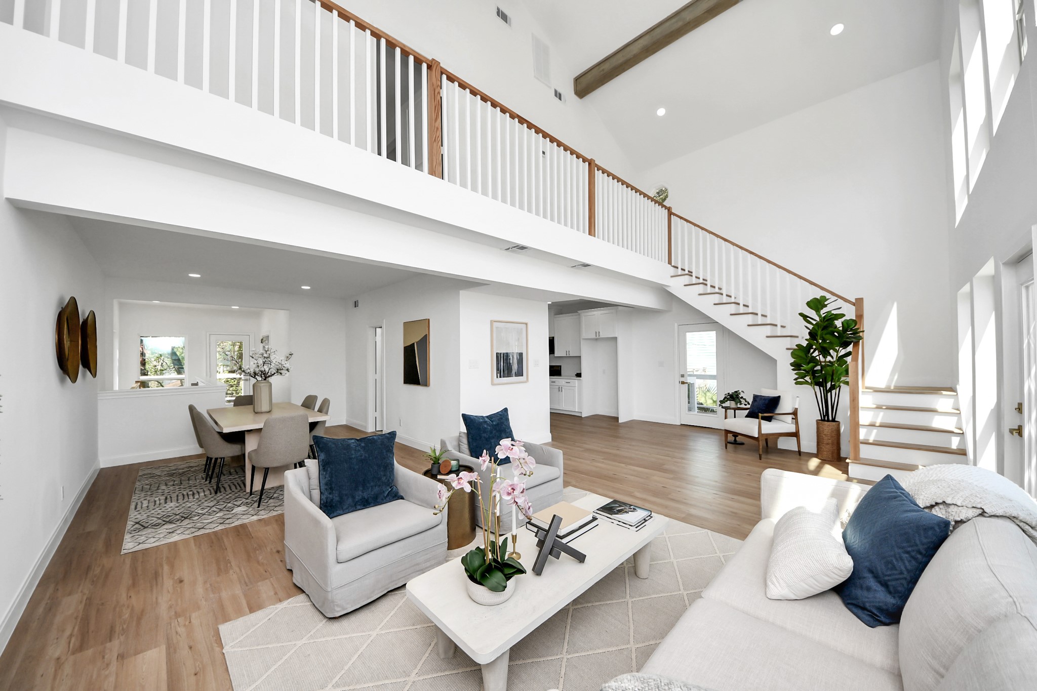 300 Narcissus Road Kemah, TX 77565 - Photo 16 of 47 a living room with furniture and wooden floor