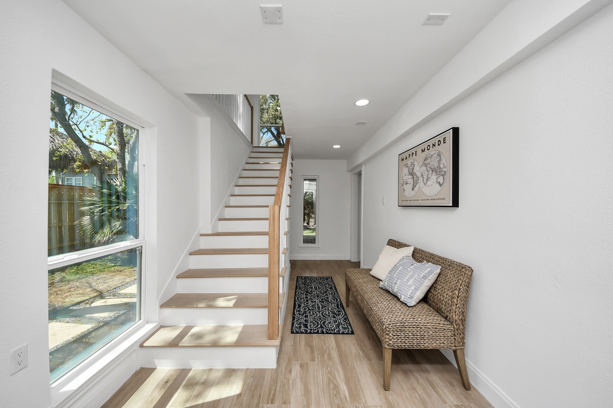 300 Narcissus Road Kemah, TX 77565 - Photo 41 of 47 a view of entryway and hall with wooden floor