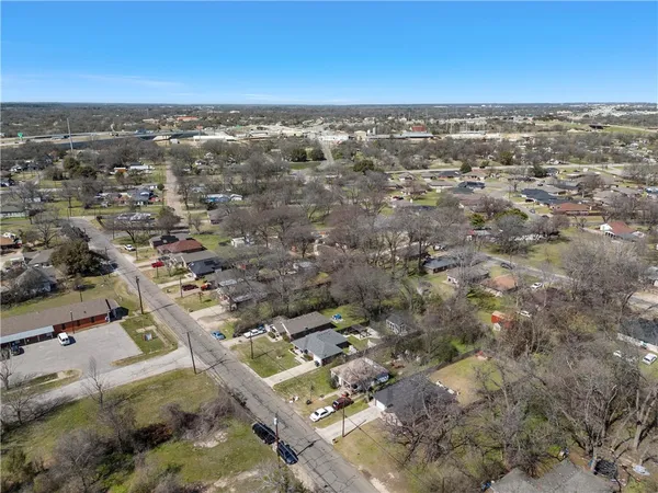an aerial view of multiple house