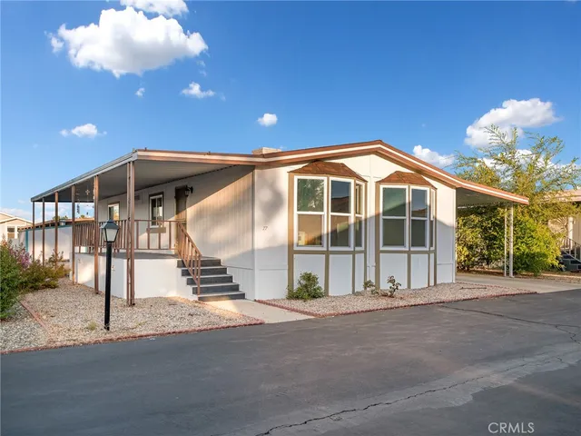 a view of a house with a patio